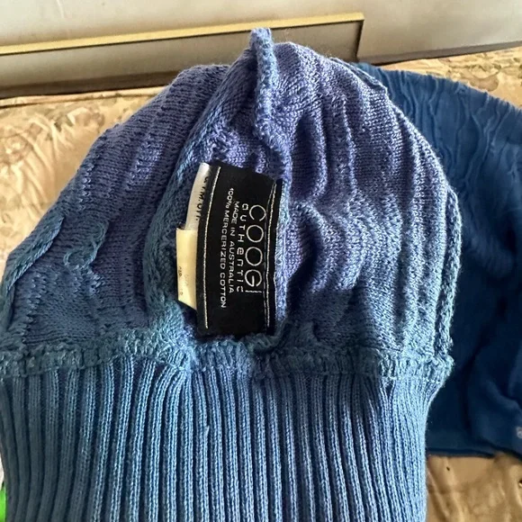 Authentic Coogi Australia Royal Blue Sweater and Skull cap set - Picture 7 of 8